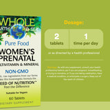 Natural Factors etiqueta nutricional con cantidades clave como folato e hierro