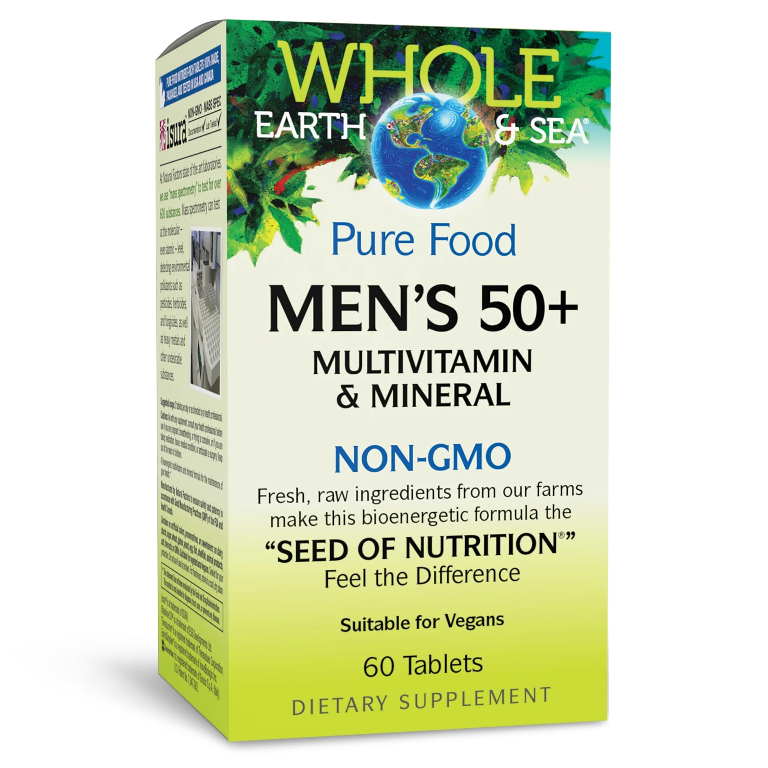 Natural Factors frente del empaque mostrando el producto y beneficio nutricional