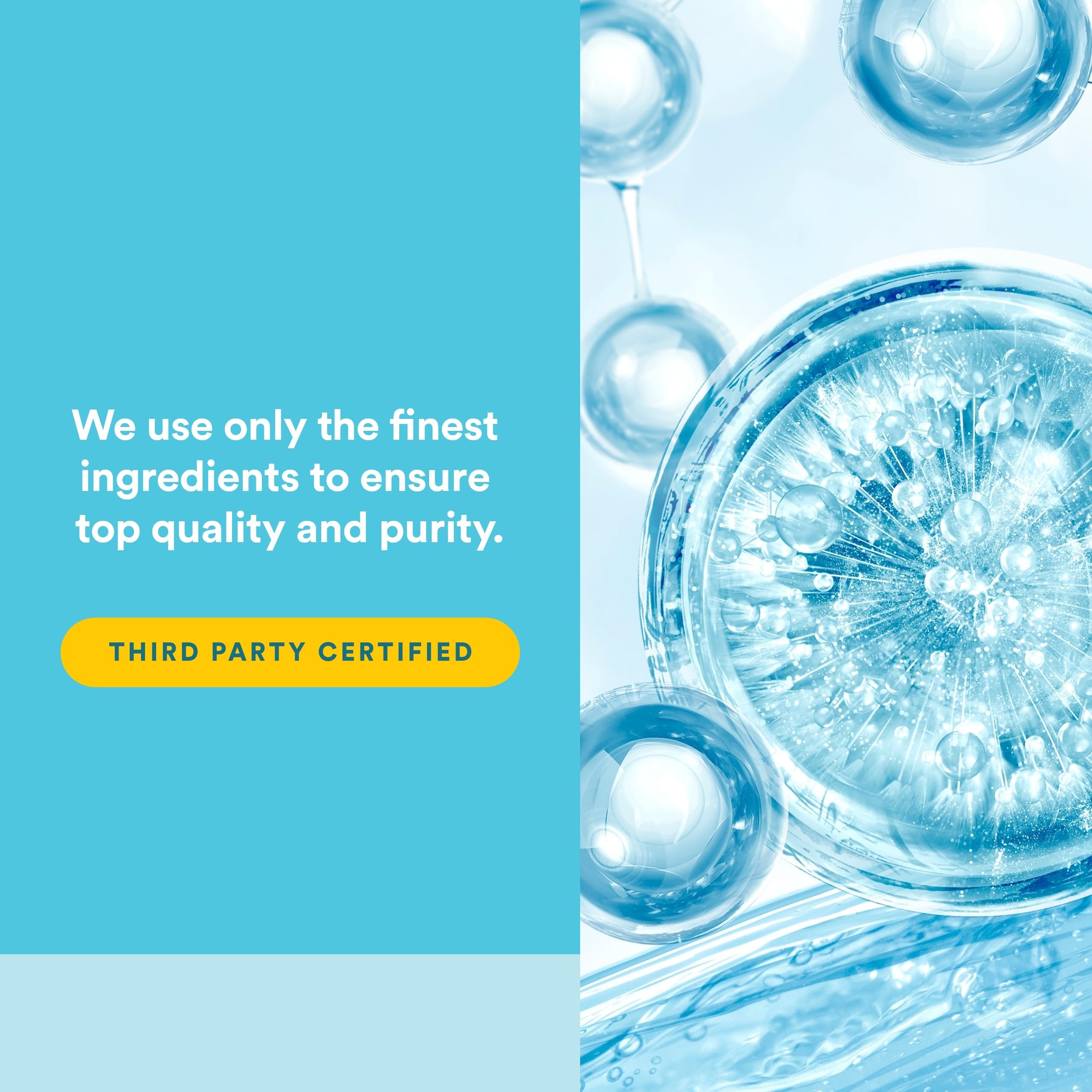Softgels junto a un vaso de agua en una mesa, Natural Factors facilita la rutina diaria