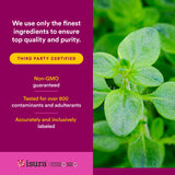 Natural Factors ingredientes: aceite de oliva y vitamina E que estabilizan la fórmula