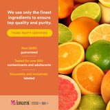 Natural Factors etiqueta con ingredientes clave como biotina y vitamina C listados