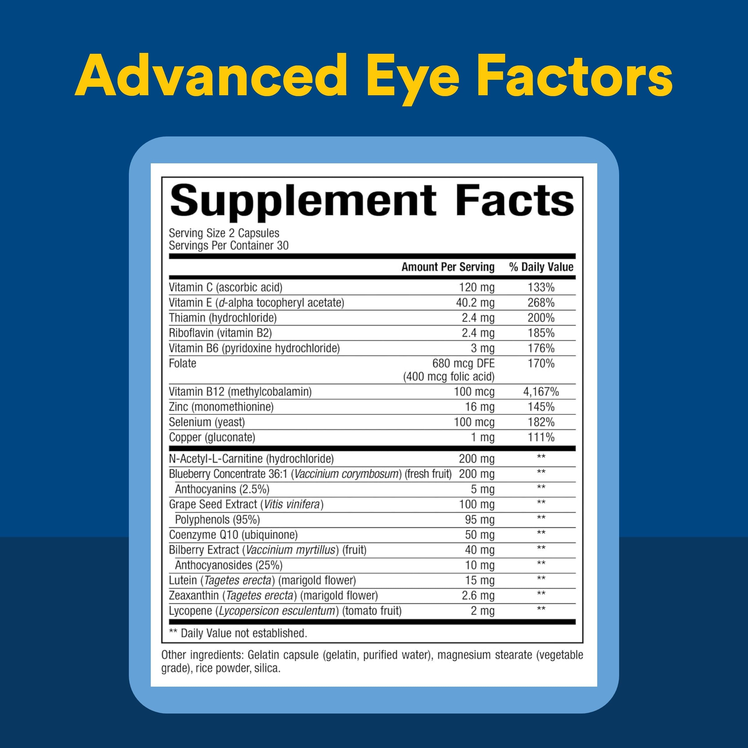 Natural Factors extracto de semilla de uva en copa, destacando acción antioxidante potente