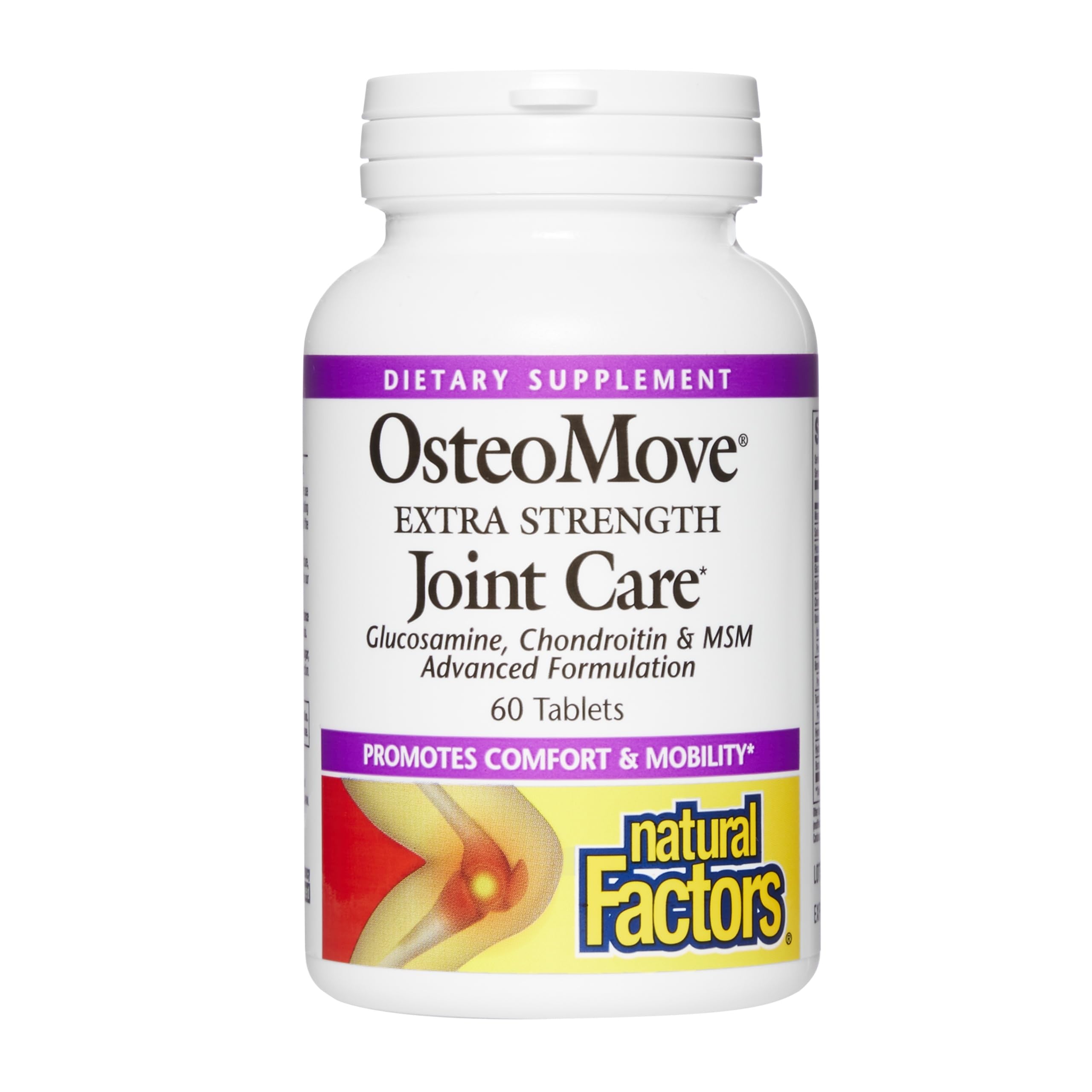 Natural Factors envase frontal mostrando OsteoMove para apoyo articular