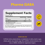 Natural Factors Pharma GABA tabletas masticables abiertas para demostrar forma y tamaño