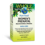 Natural Factors envase frontal del prenatal mostrando diseño y beneficio de claridad informativa