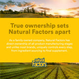 Natural Factors campo orgánico de origen que muestra prácticas regenerativas