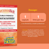 Natural Factors polvo fino de Theracurmin resaltando mejor absorción