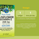 Natural Factors etiqueta con lista de ingredientes y pruebas de pureza