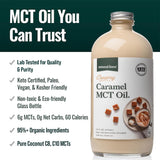 Natural Force textura cremosa de caramelo en primer plano para mezclar fácil