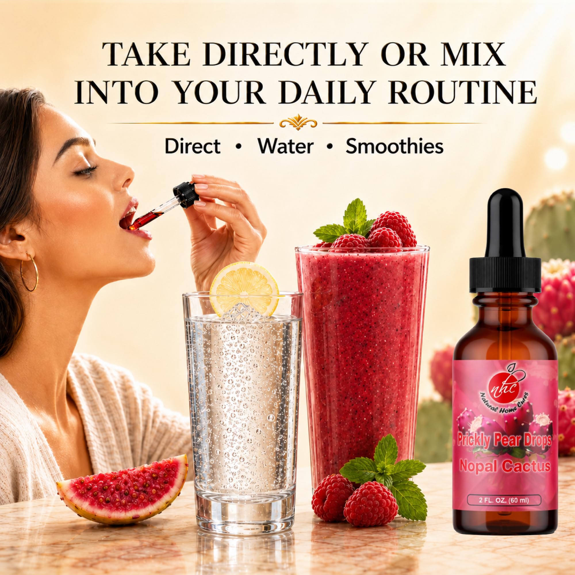 Natural Home Cures detalle de la etiqueta y lista de ingredientes, información clara
