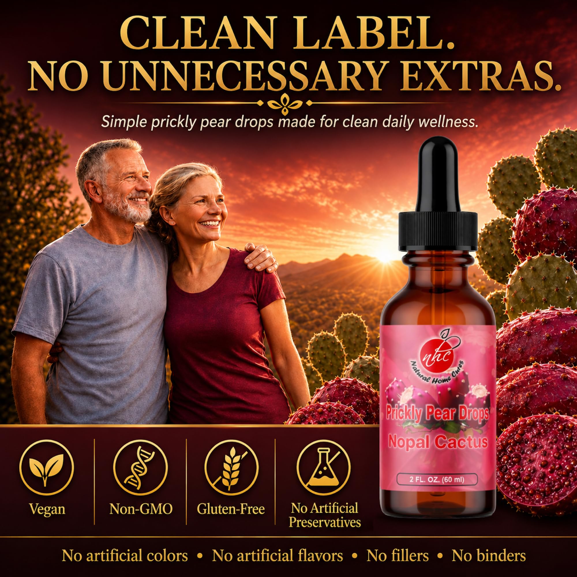 Natural Home Cures botella junto a una moneda para escala, tamaño portátil