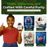 Natural Nutra cápsulas en mano para comparar tamaño y dosificación