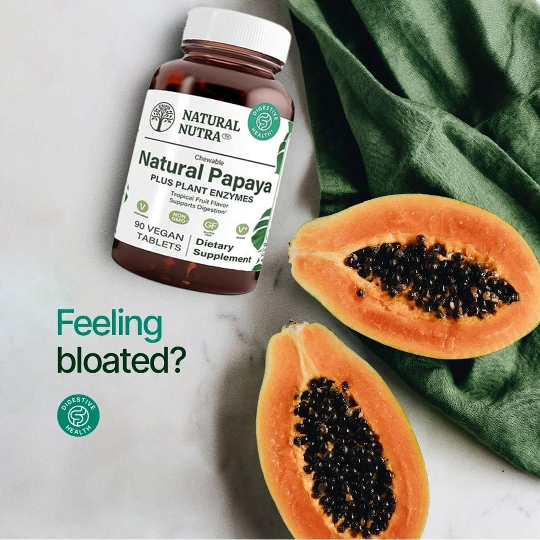Natural Nutra tableta tomada tras comida para alivio digestivo ocasional