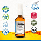 Natural Path Silver Wings detalle del atomizador práctico y preciso