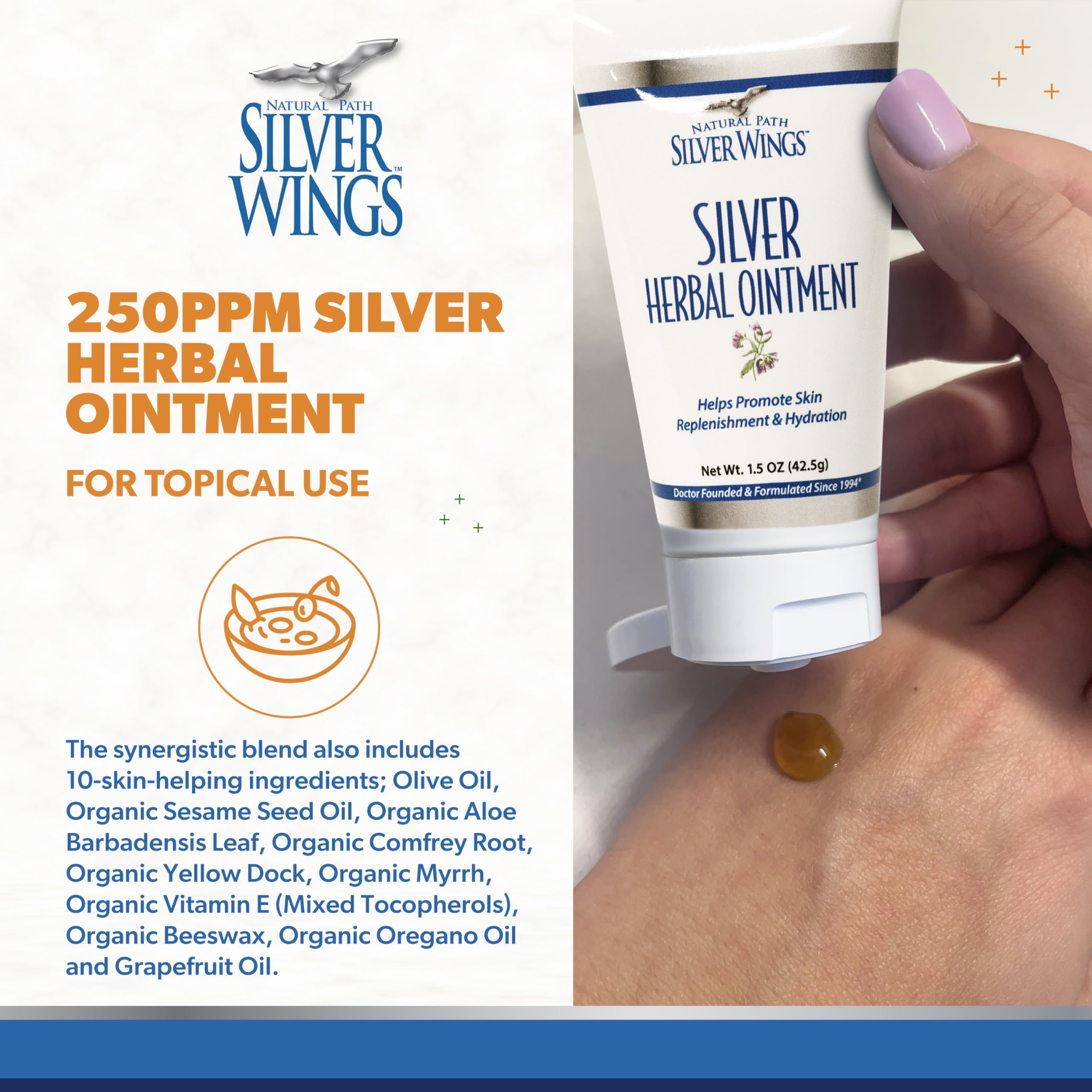 Natural Path Silver Wings etiqueta legible con ingredientes y confianza