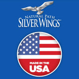Natural Path Silver Wings botella en entorno natural transmitiendo pureza