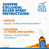 Natural Path Silver Wings spray en uso para dosificación controlada