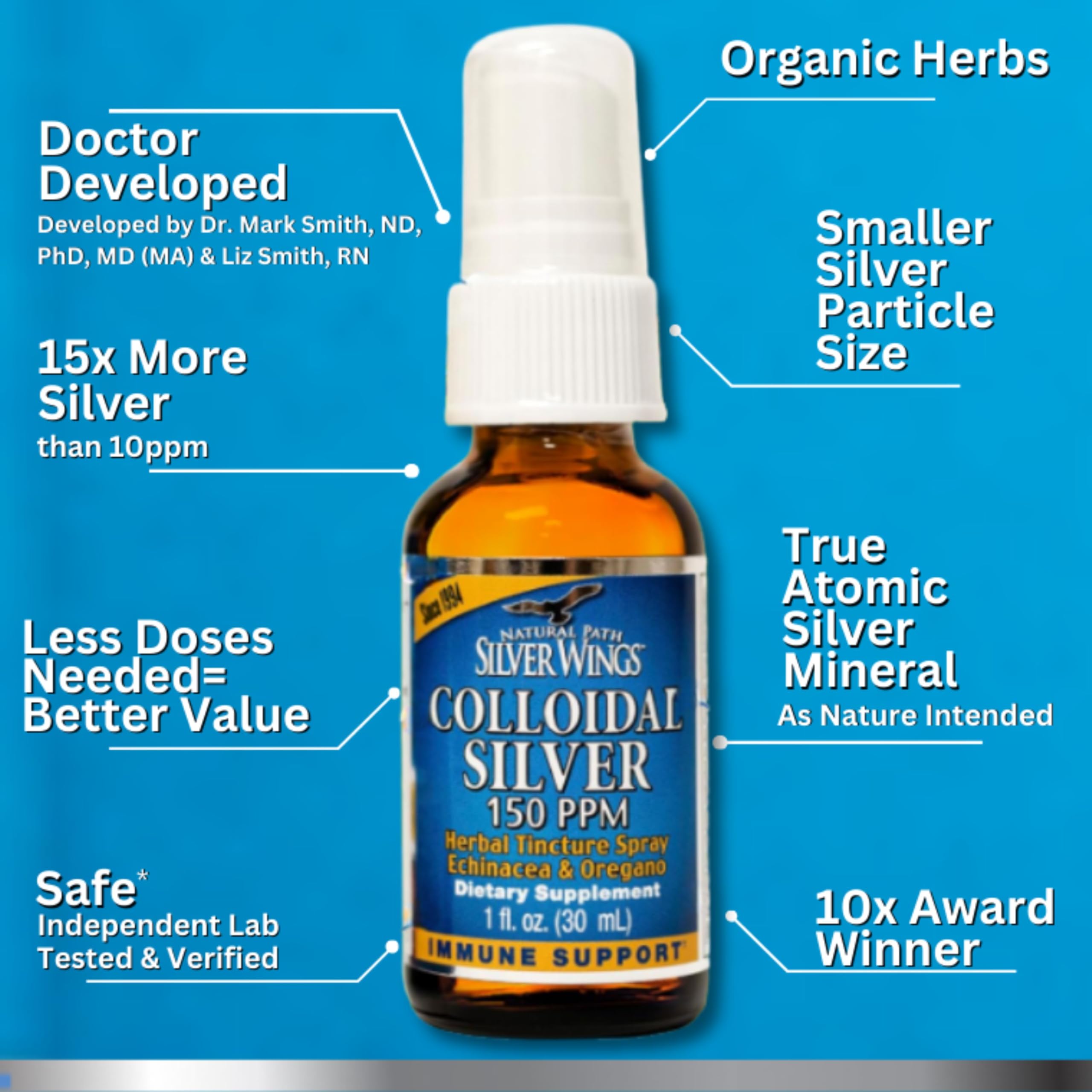 Natural Path Silver Wings etiqueta legible indicando ingredientes y calidad