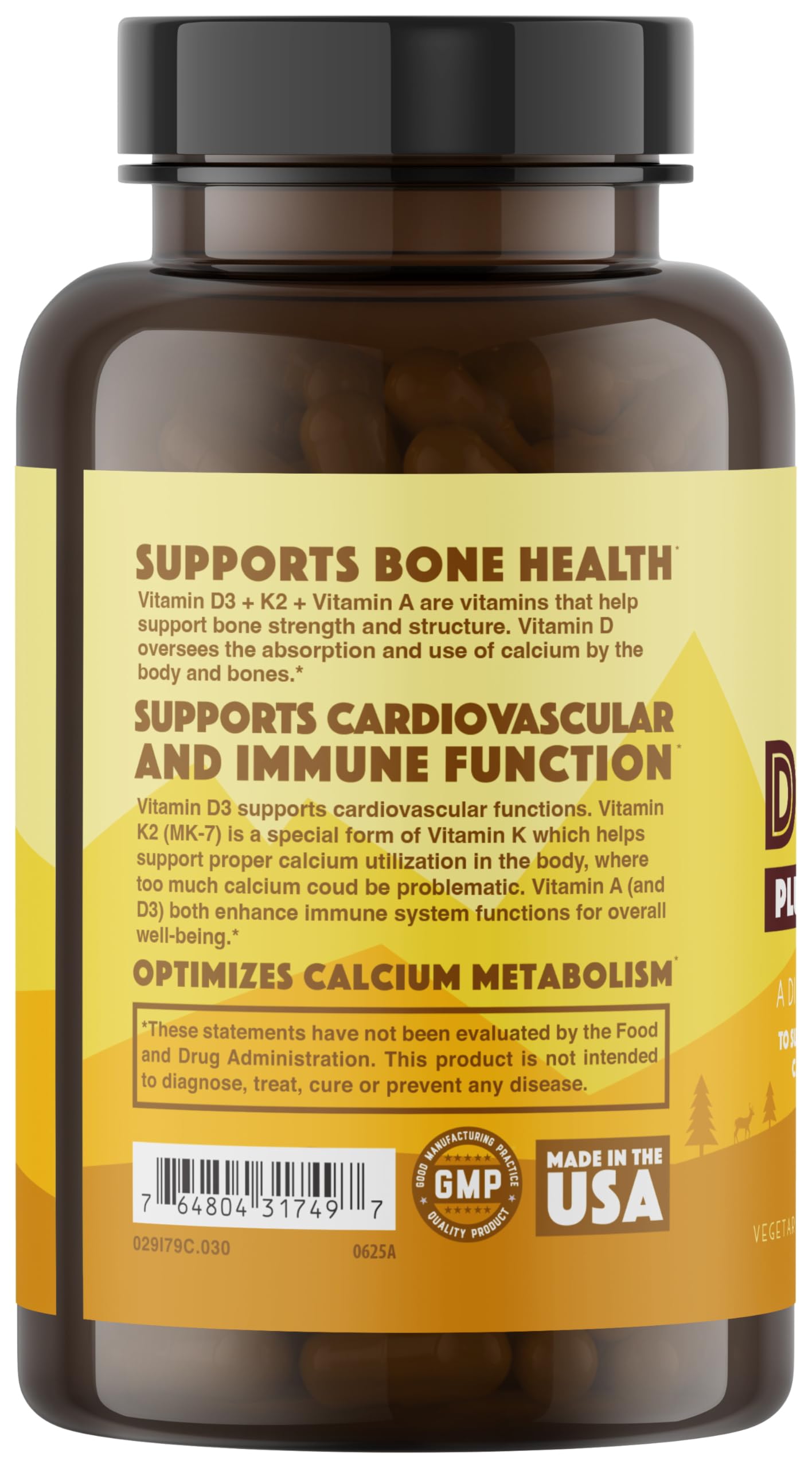 Natural Rhythm botella abierta con cápsulas listos para toma diaria