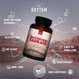 Natural Rhythm etiqueta detallada con información de 750 mg y 150 mg magnesio