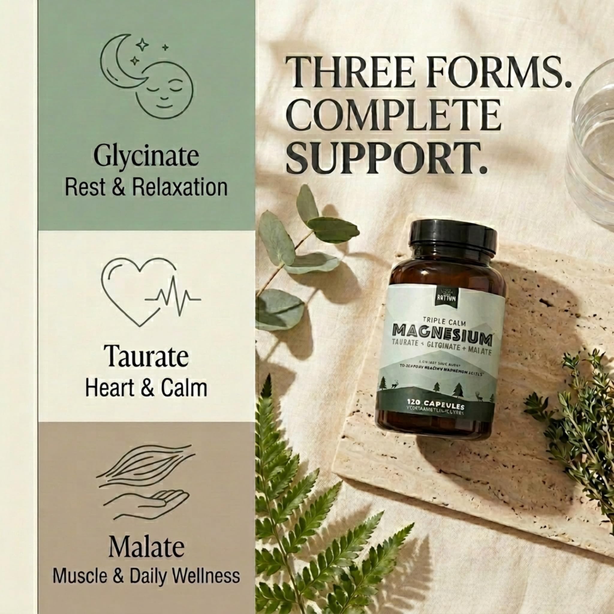 Natural Rhythm detalle de la etiqueta con información de ingredientes y dosificación