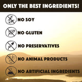 Natural Rhythm etiqueta de ingredientes y tabla nutricional clara y legible