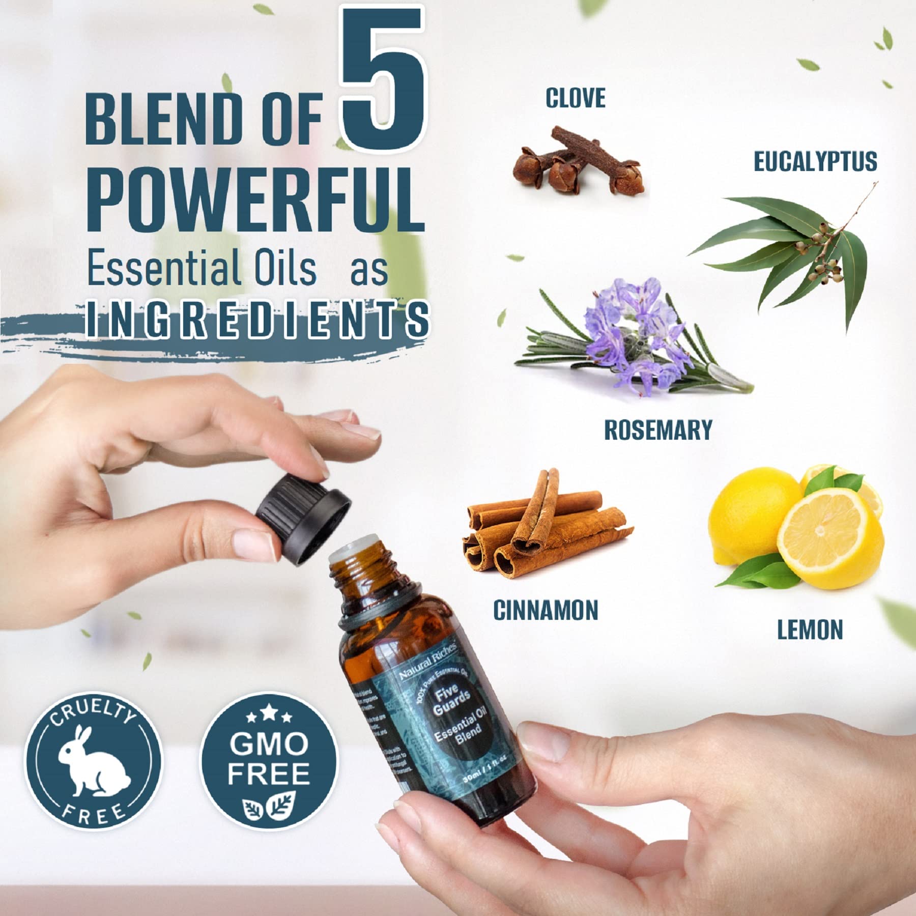 Natural Riches etiqueta detallada con ingredientes para identificación rápida