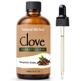 Natural Riches frasco ámbar frontal mostrando 118 ml y cuentagotas para conservación