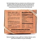 NATURAL SHILAJIT porción en bol pequeño listo para uso, beneficio de manejo práctico