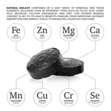 NATURAL SHILAJIT ilustración de minerales y ácido fúlvico concentrado