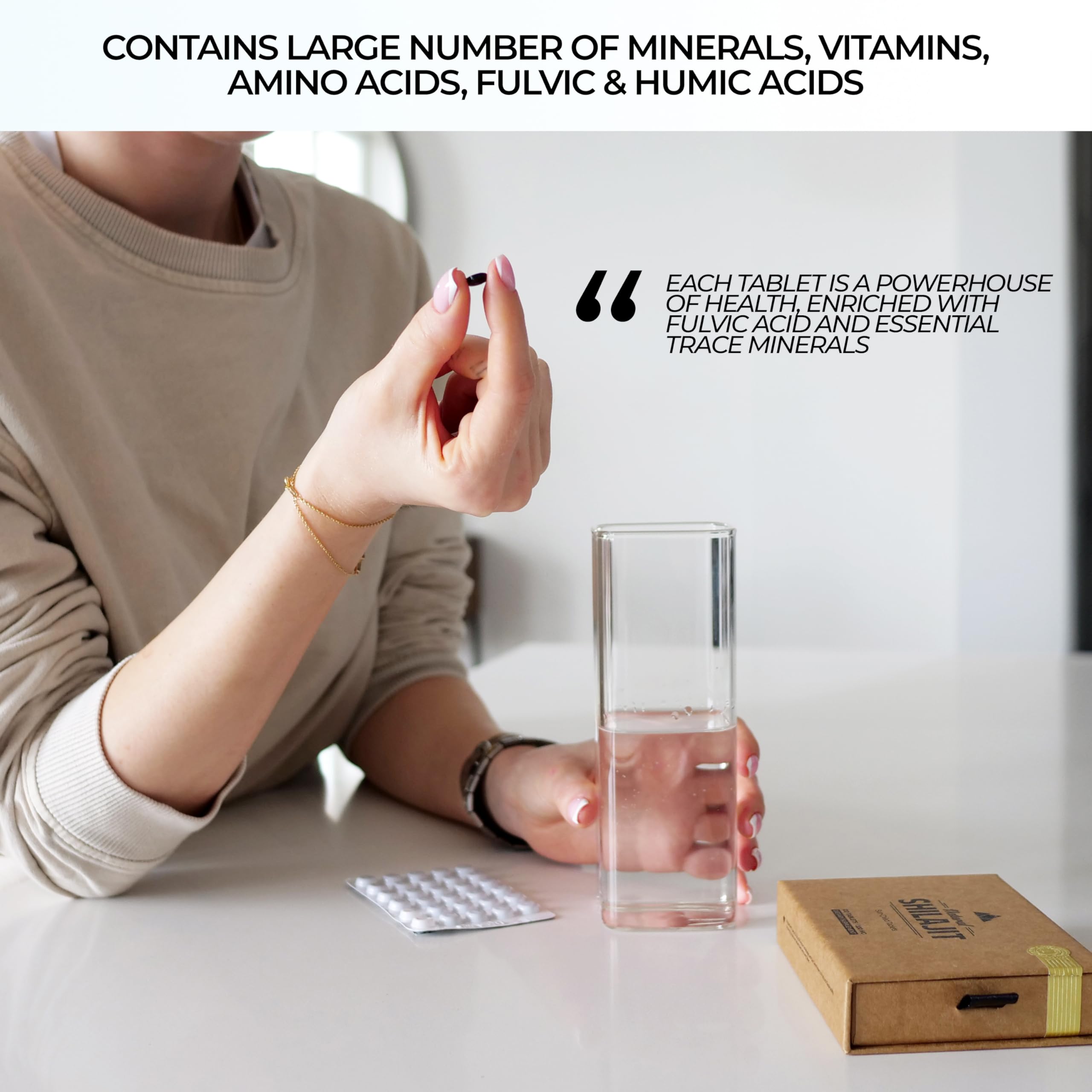NATURAL SHILAJIT laboratorio control de calidad analizando lote