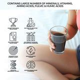 NATURAL SHILAJIT resina en mano para demostrar maleabilidad y facilidad de uso