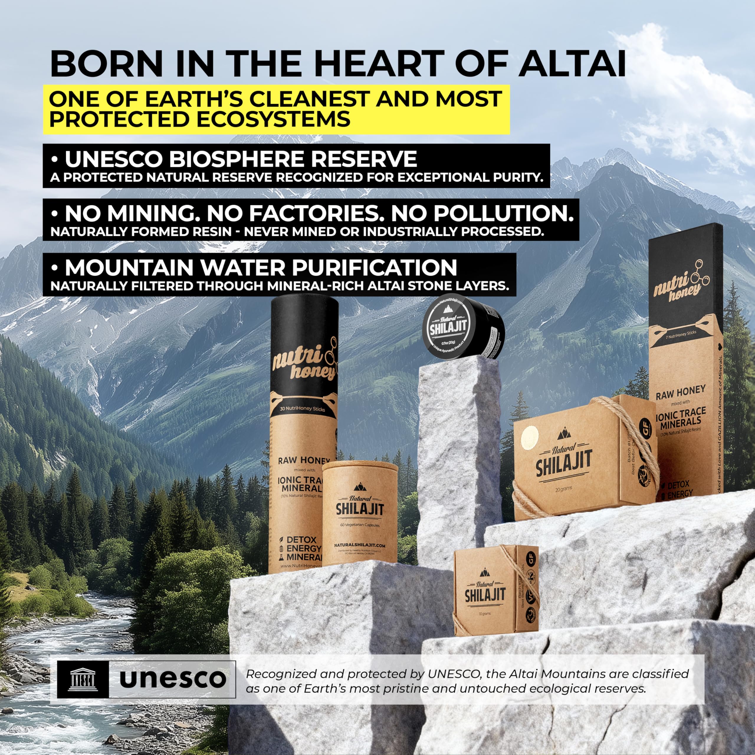 NATURAL SHILAJIT tabletas dispersas para dosis precisa y portátil