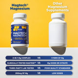 NATURAL STACKS etiqueta abierta MagTech con información de ingredientes