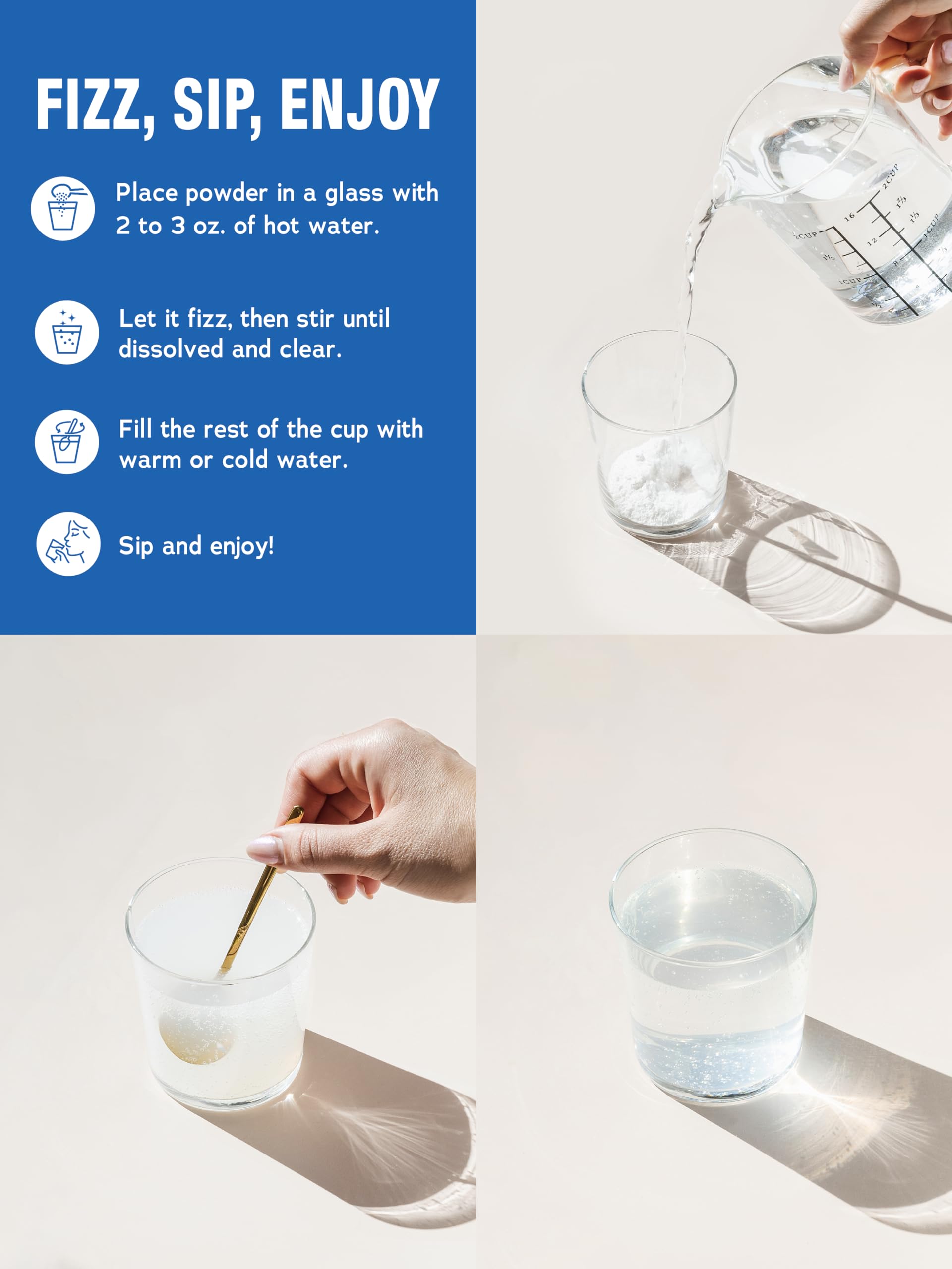 Natural Vitality Calm en vaso efervescente listo para beber para comodidad diaria