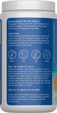 Natural Vitality CALM bebida preparada en vaso mostrando efecto efervescente y aspecto refrescante