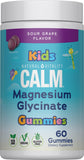 Natural Vitality frasco frontal de Kids Calm mostrando etiqueta clara y beneficio magnesio