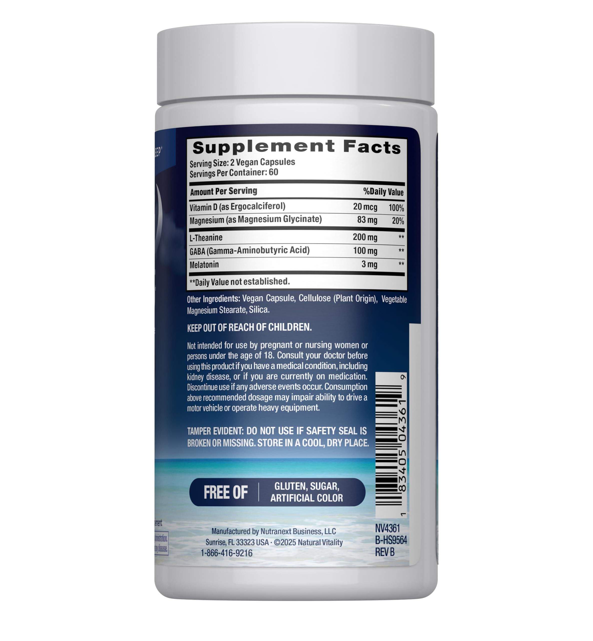 Natural Vitality cápsula en primer plano que destaca textura y fácil absorción