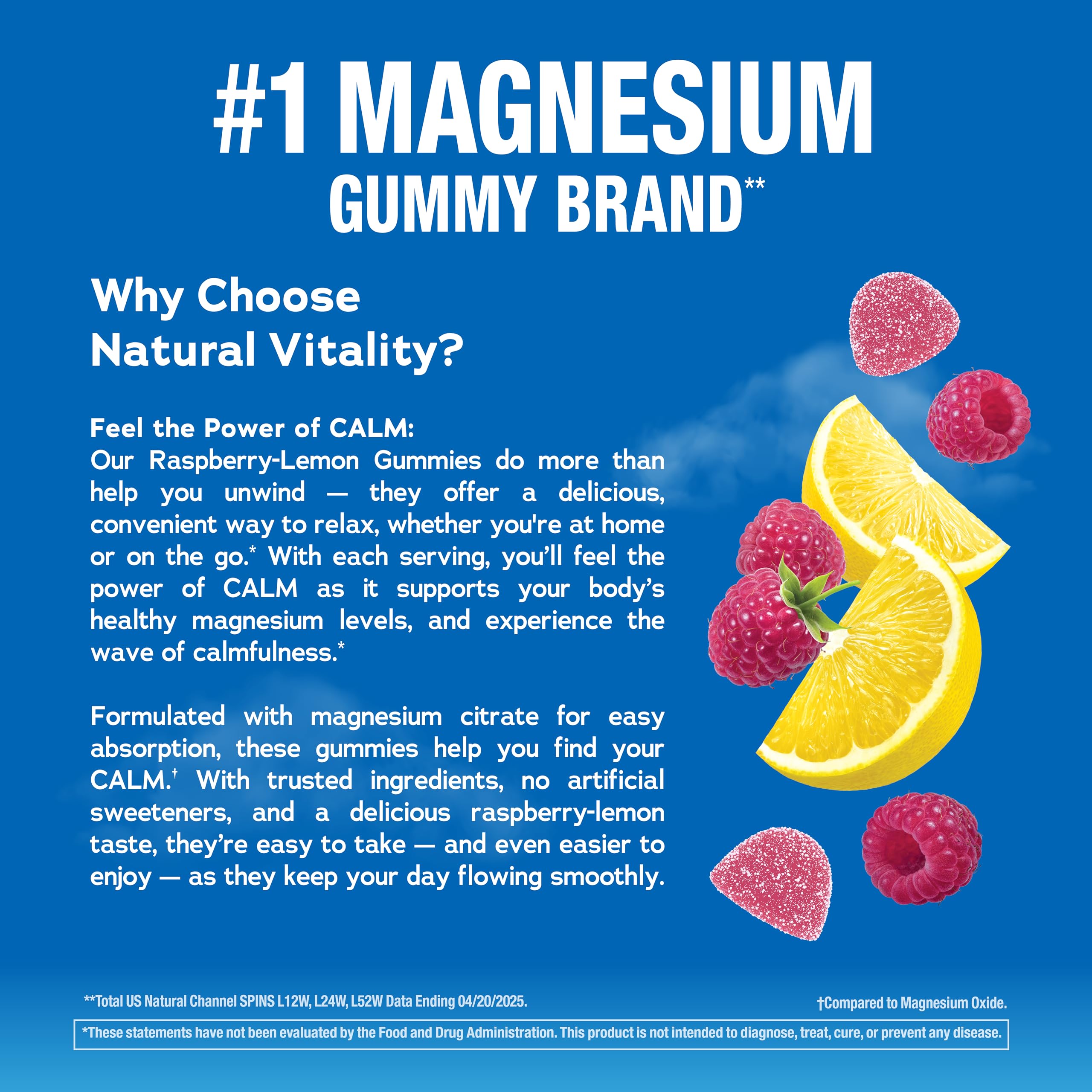 Natural Vitality detalle de textura de gominola y aspecto masticable atractivo