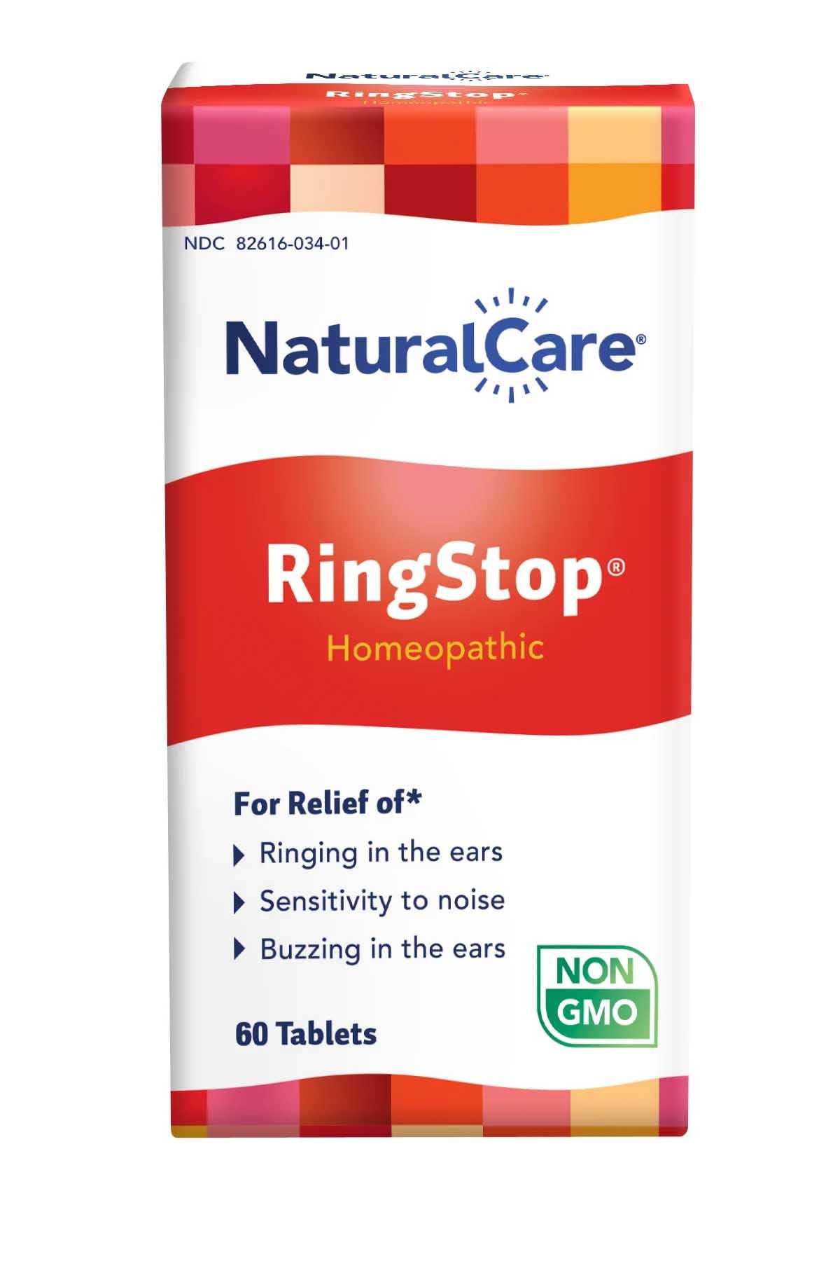 NaturalCare RingStop envase frontal, presentación clara y práctica