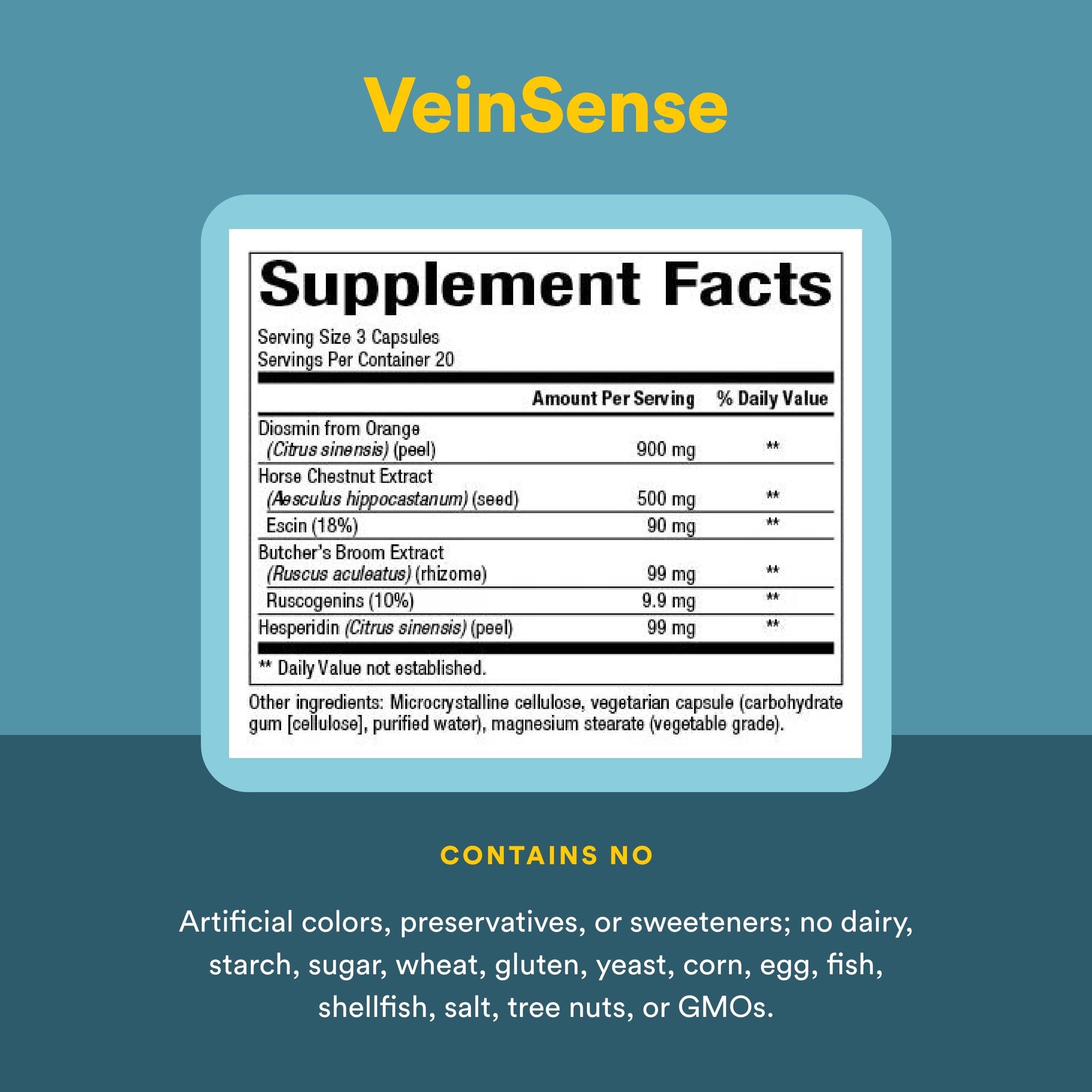 Natural Factors VeinSense mujer usando suplemento para apoyar la salud venosa
