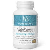 Natural Factors VeinSense frasco frontal mostrando envase y formulación vegana