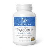 Natural Factors WomenSense ThyroSense frontal mostrando envase y beneficios