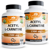 NaturaLife Labs frasco frente mostrando ALCAR 1500 mg y certificaciones claras