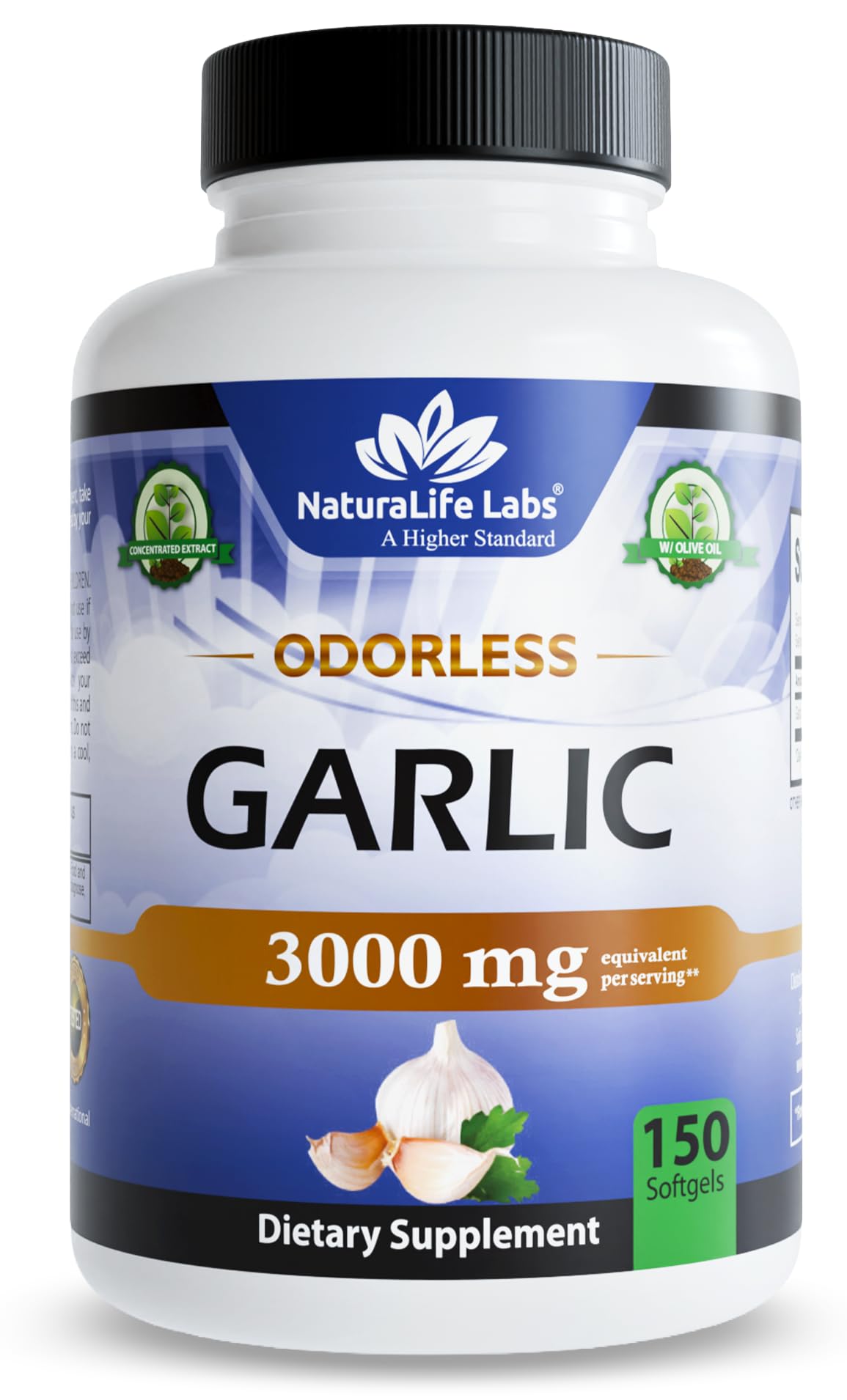 NaturaLife Labs frasco frente mostrando diseño y beneficios claros