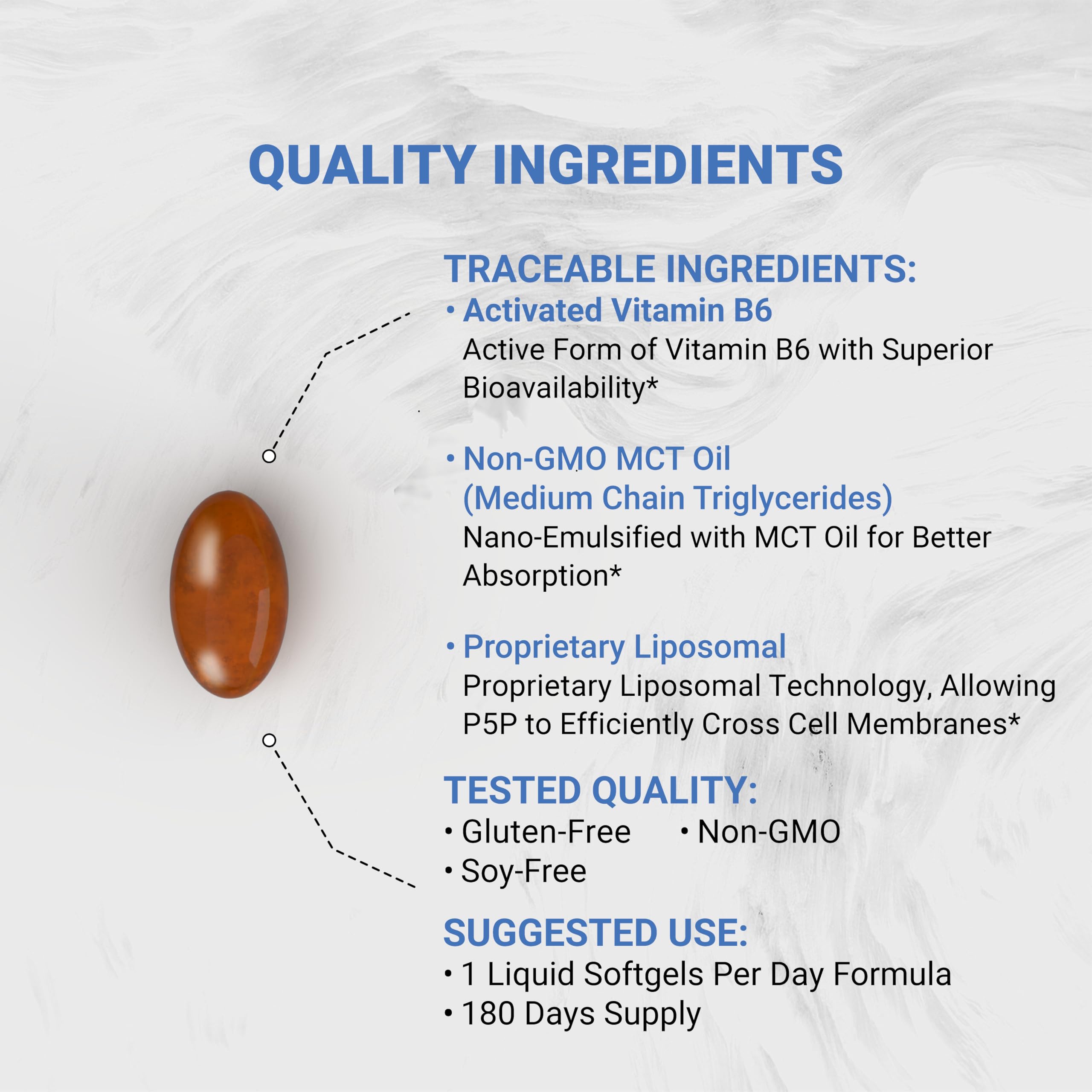 Naturalis gota de líquido liposomal del softgel mostrando textura nanoemulsionada y entrega eficiente