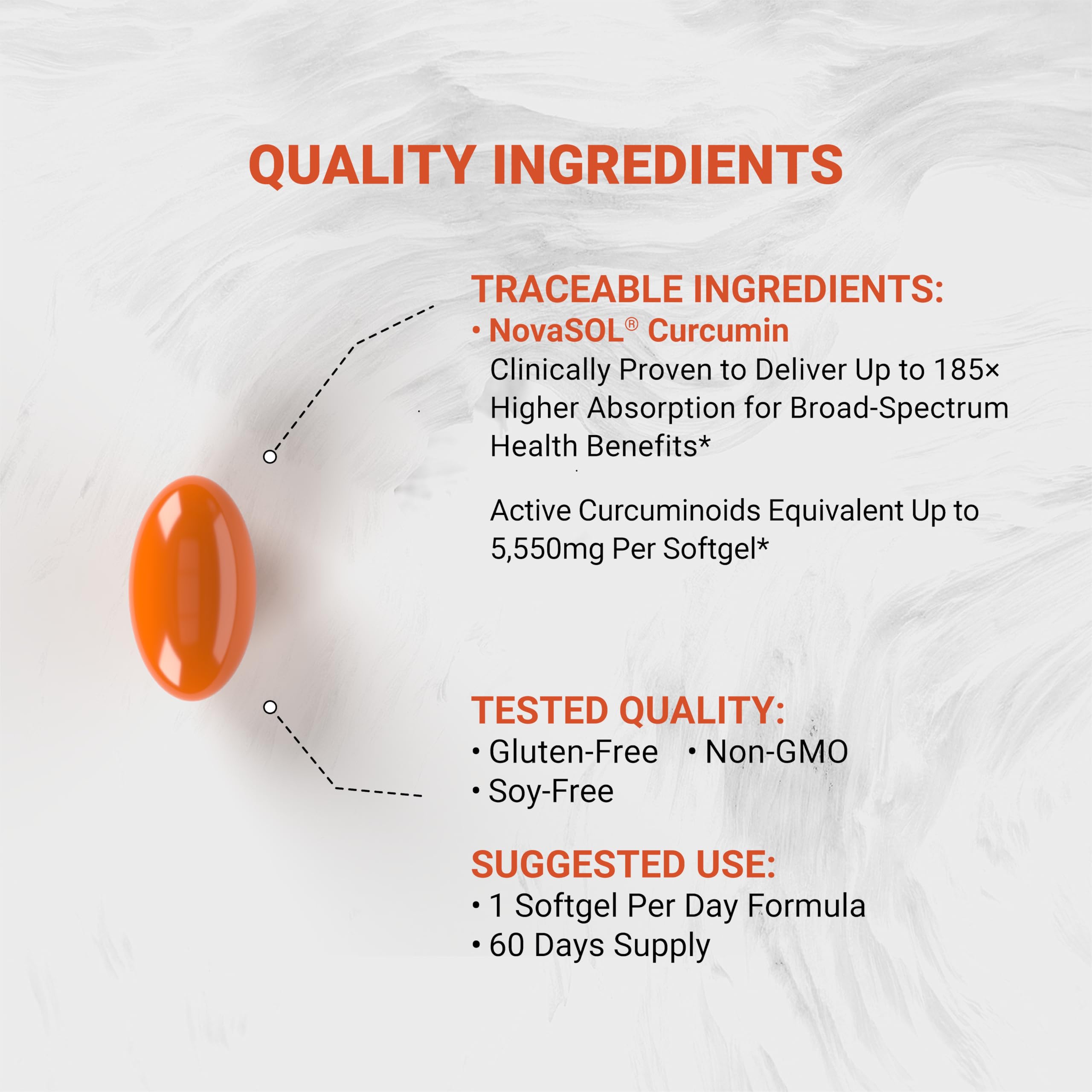 Naturalis softgel en primer plano textura brillante fácil de tragar