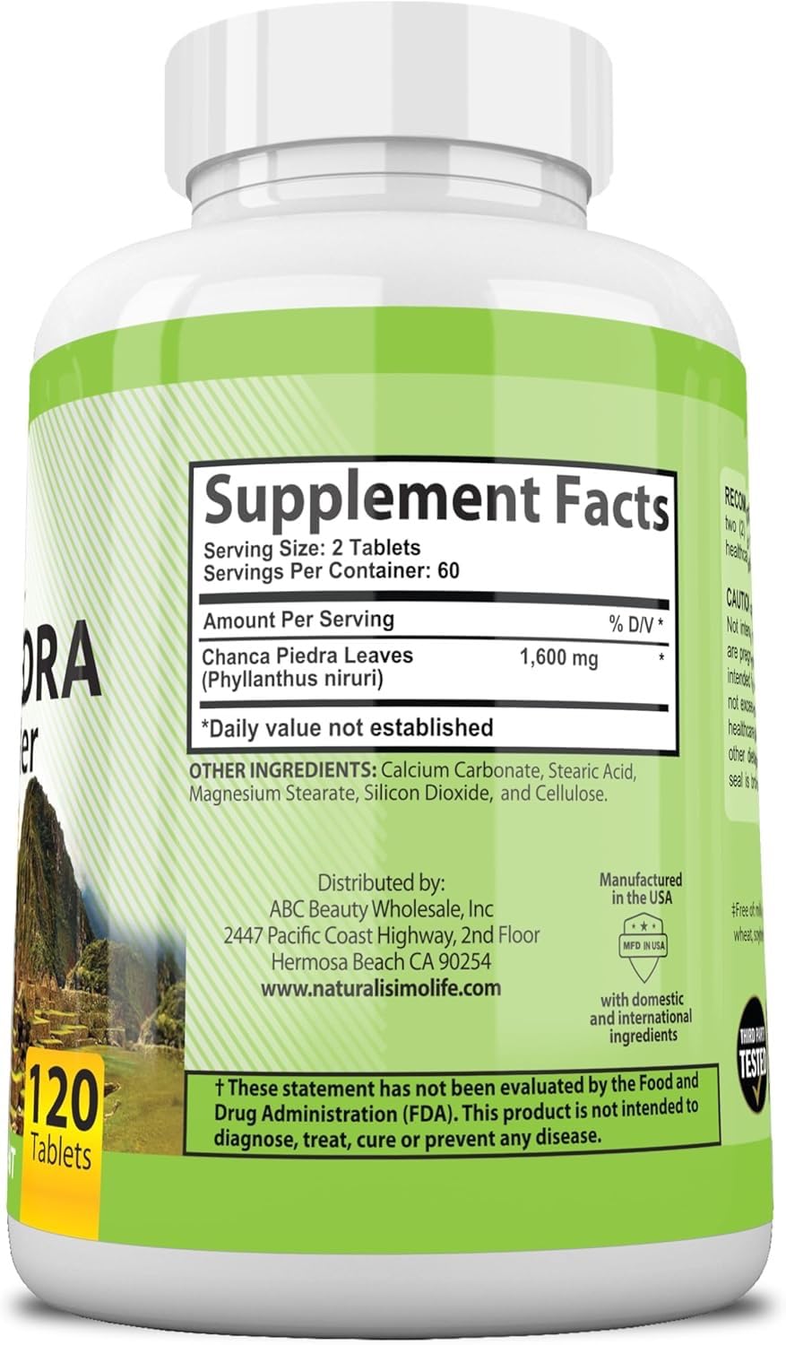 NaturalisimoLife Chanca Piedra ingrediente peruano con origen visible