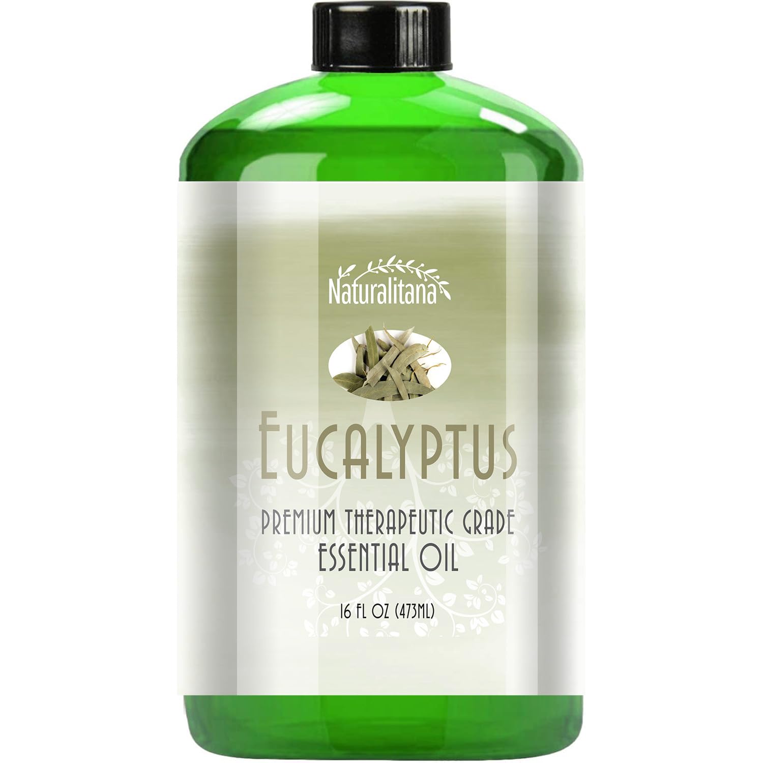 Naturalitana botella frontal 16 oz mostrando etiqueta y beneficio de pureza