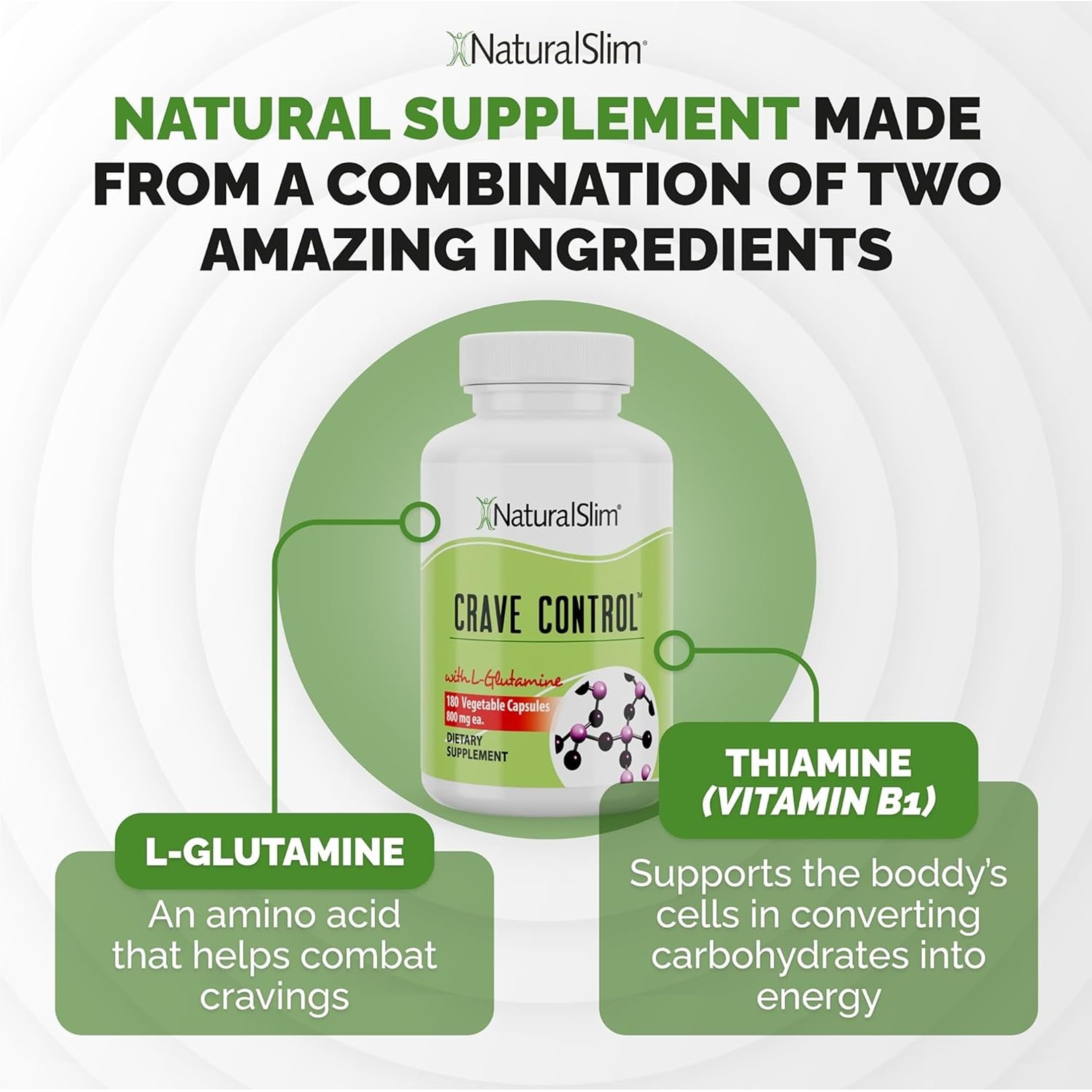 NaturalSlim cápsulas en mano comparación de tamaño y dosis